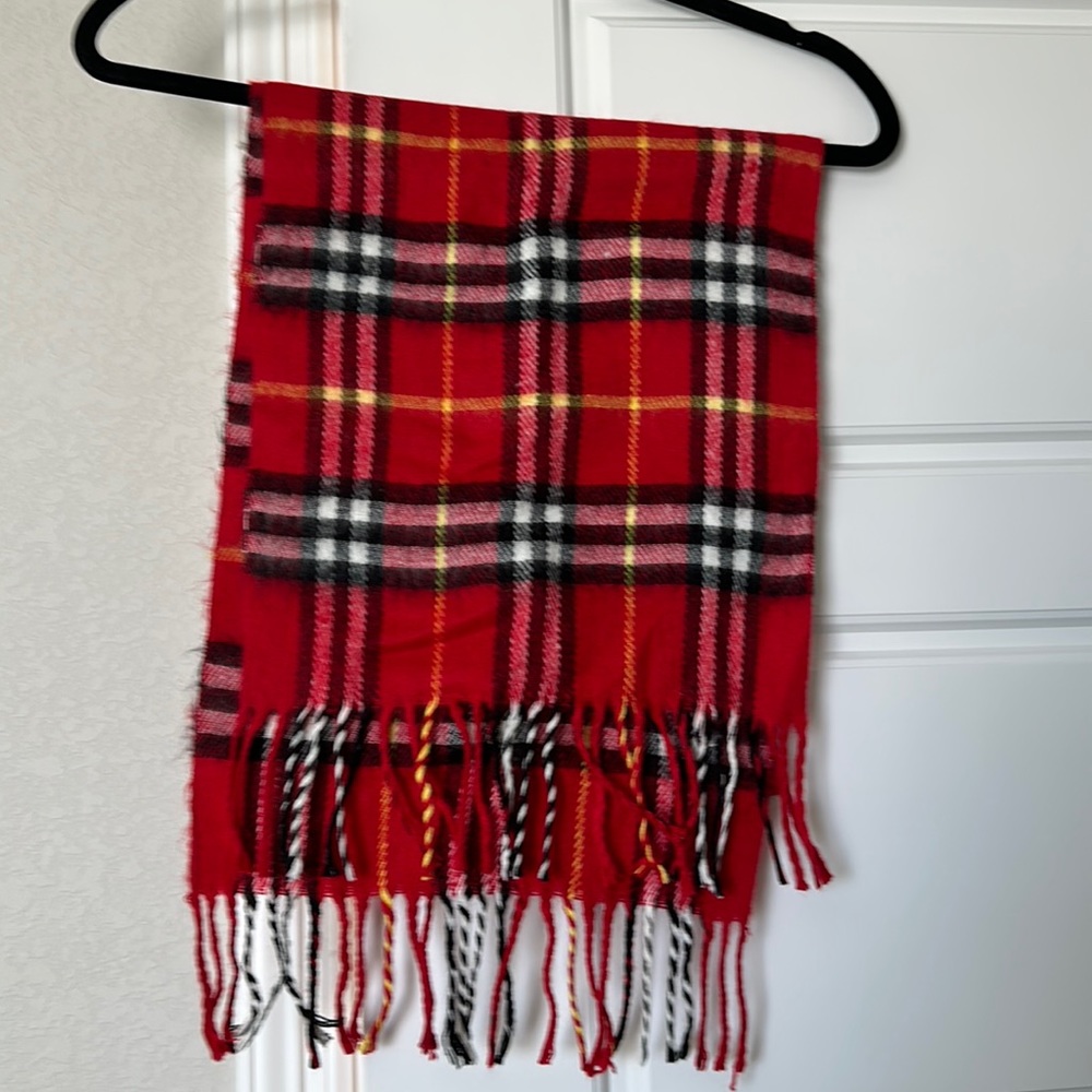 Red Plaid Scarf